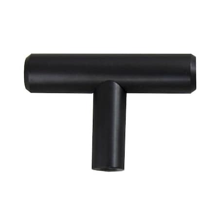 Crown 2" Bar Pull Cabinet Knob Matte Black Finish CHK102BK
